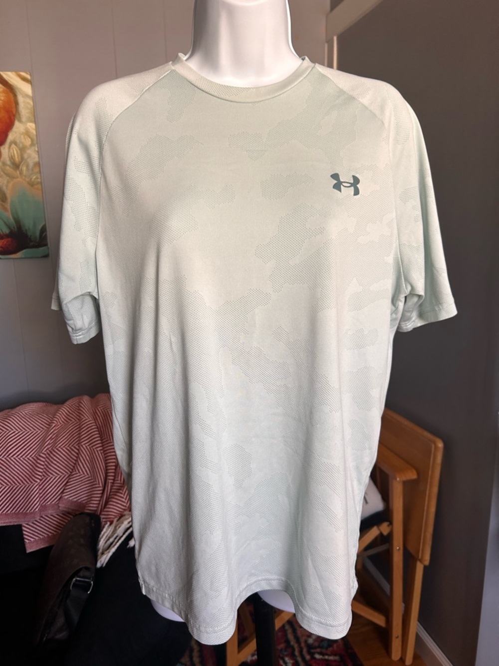 Under Armour Men’s Pale Green Camo Short Sleeve Performance Tee